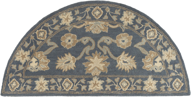 Caesar Rug in Black & Sea Foam design by Surya