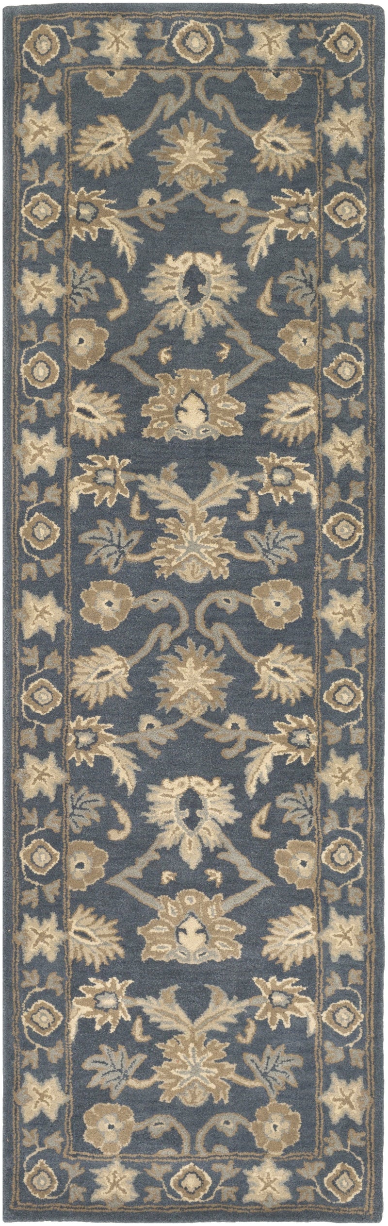 Caesar Rug in Black & Sea Foam design by Surya