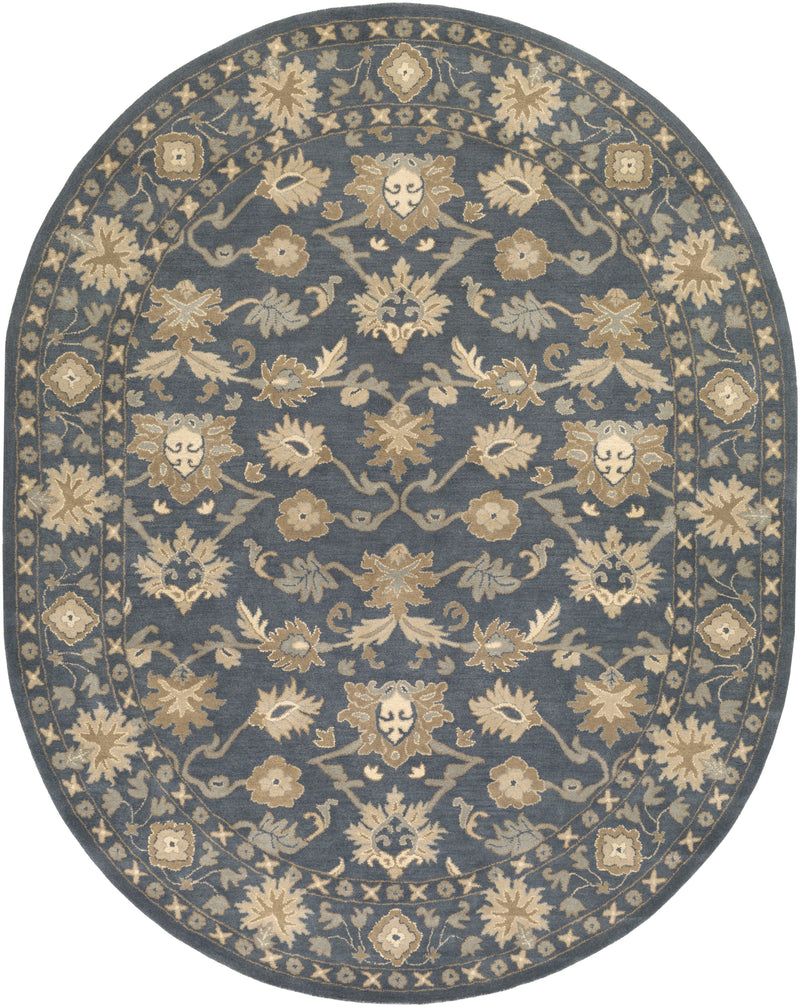 Caesar Rug in Black & Sea Foam design by Surya