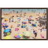 Bright Beach Framed Canvas