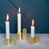 Art Candleholder - Hexagon - Brass