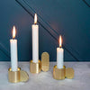 Art Candleholder - Oval - Brass