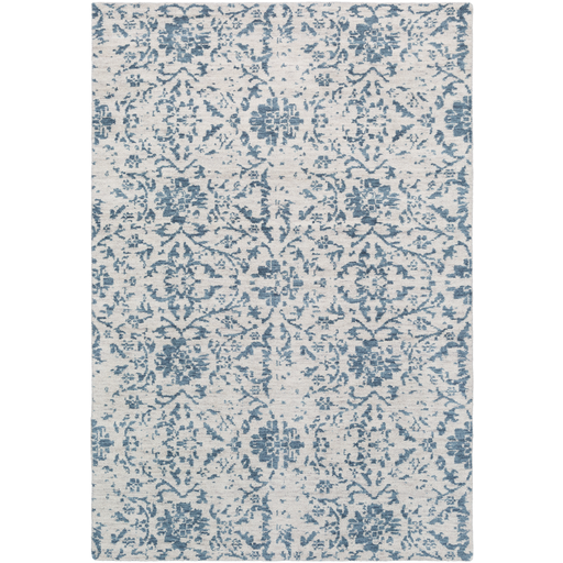 Claude Rug in Denim & Ivory