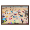 Bright Beach Framed Canvas