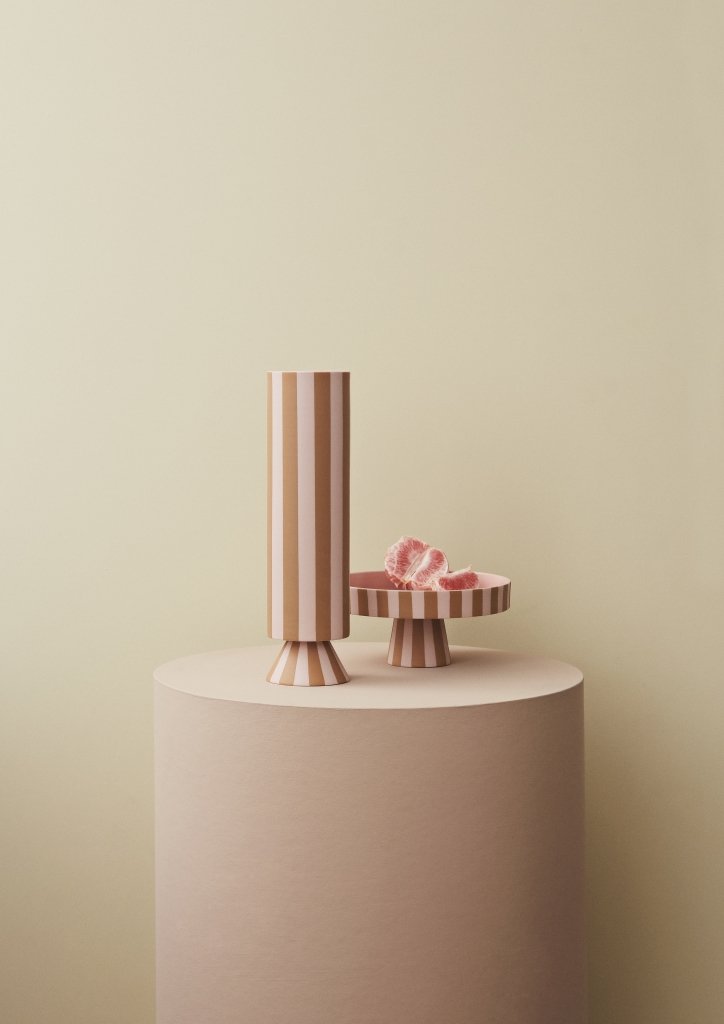 High Toppu Vase in Caramel