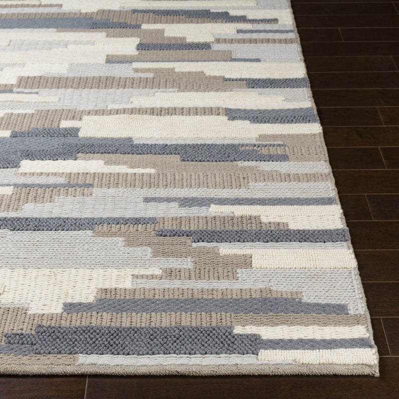 Cocoon Rug in Denim & Taupe