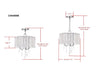 Harlyn 3 Light 13.5-Inch Dia Chandelier