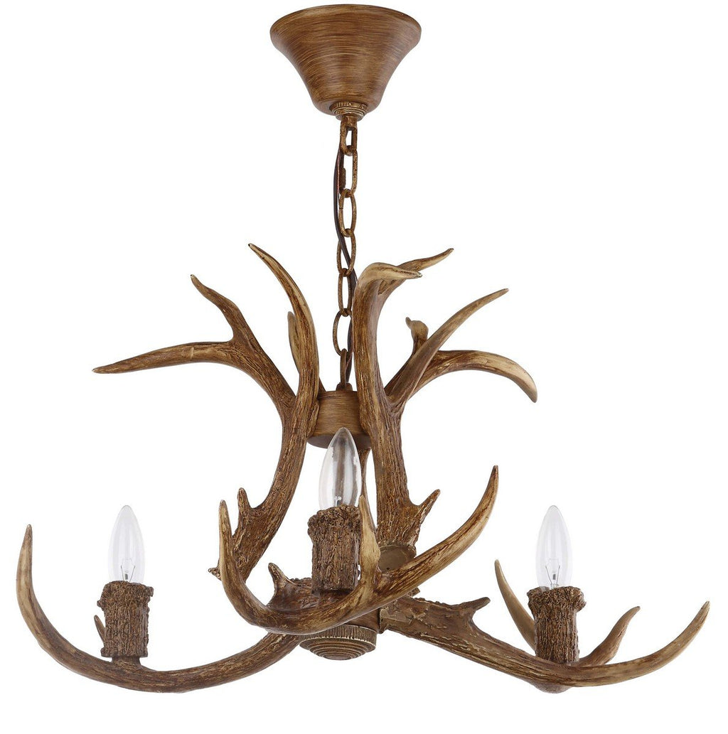 Makani 21.5-Inch Dia Antler Chandelier