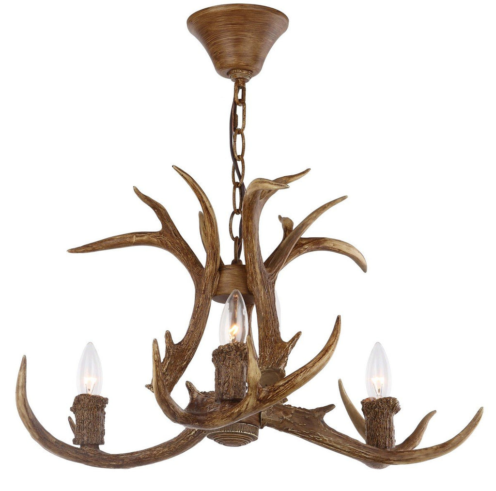 Makani 21.5-Inch Dia Antler Chandelier