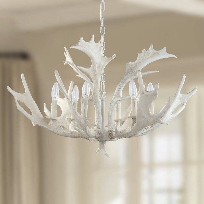 Birch 30-Inch Dia Antler Chandelier