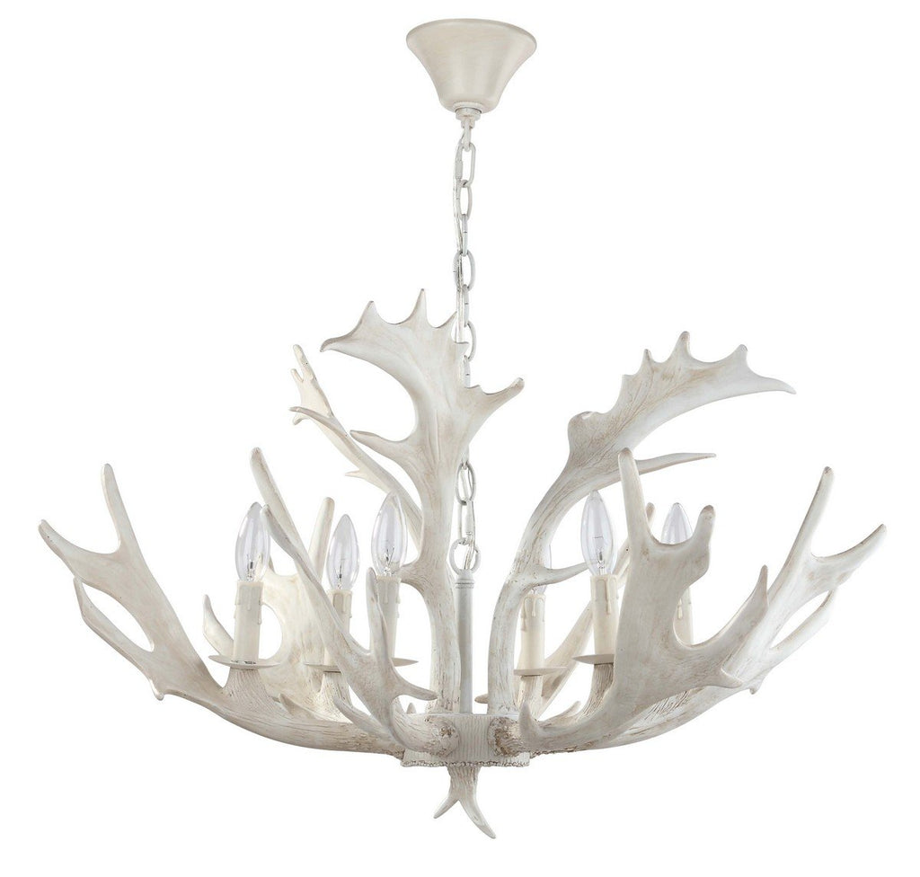 Birch 30-Inch Dia Antler Chandelier