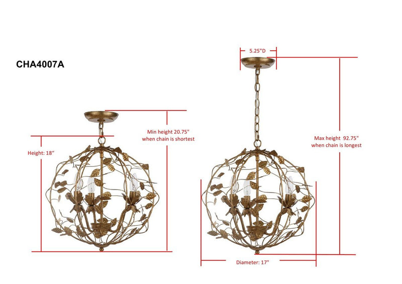 Austen Cage Chandelier