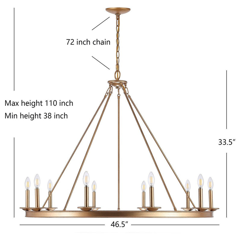 Telta 10 Light Chandelier