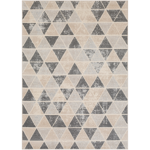 City Rug in Taupe & Light Gray