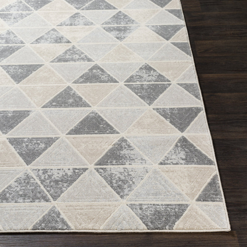 City Rug in Taupe & Light Gray