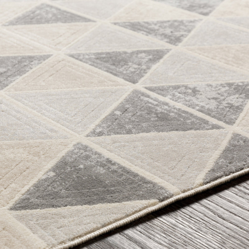 City Rug in Taupe & Light Gray