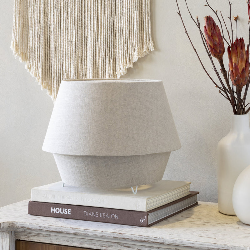 Campos Table Lamp in Ivory