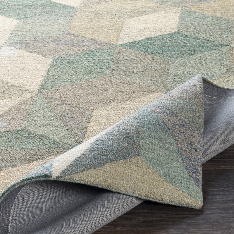 Cassini Rug in Teal & Khaki