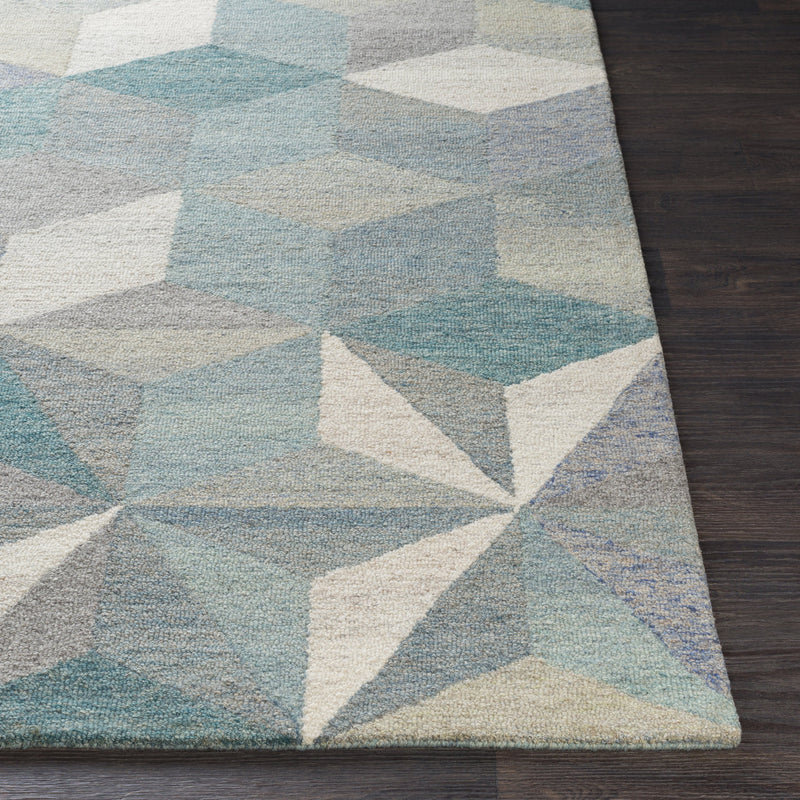 Cassini Rug in Teal & Khaki