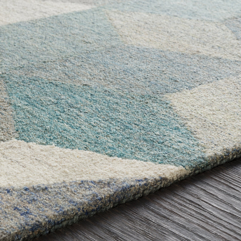 Cassini Rug in Teal & Khaki