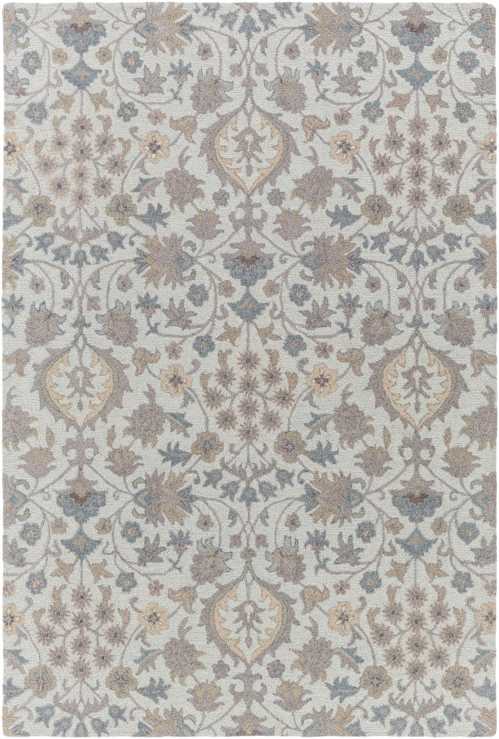 Castille Rug in Light Grey & Blue design by Surya