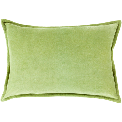 Cotton Velvet Pillow in Olive