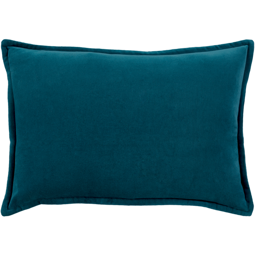 Cotton Velvet Pillow in Teal