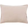 Cotton Velvet Pillow in Taupe