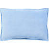 Cotton Velvet Pillow in Bright Blue