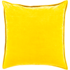 Cotton Velvet Pillow in Mustard