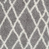 Cloudy Shag Rug in Medium Gray & Cream