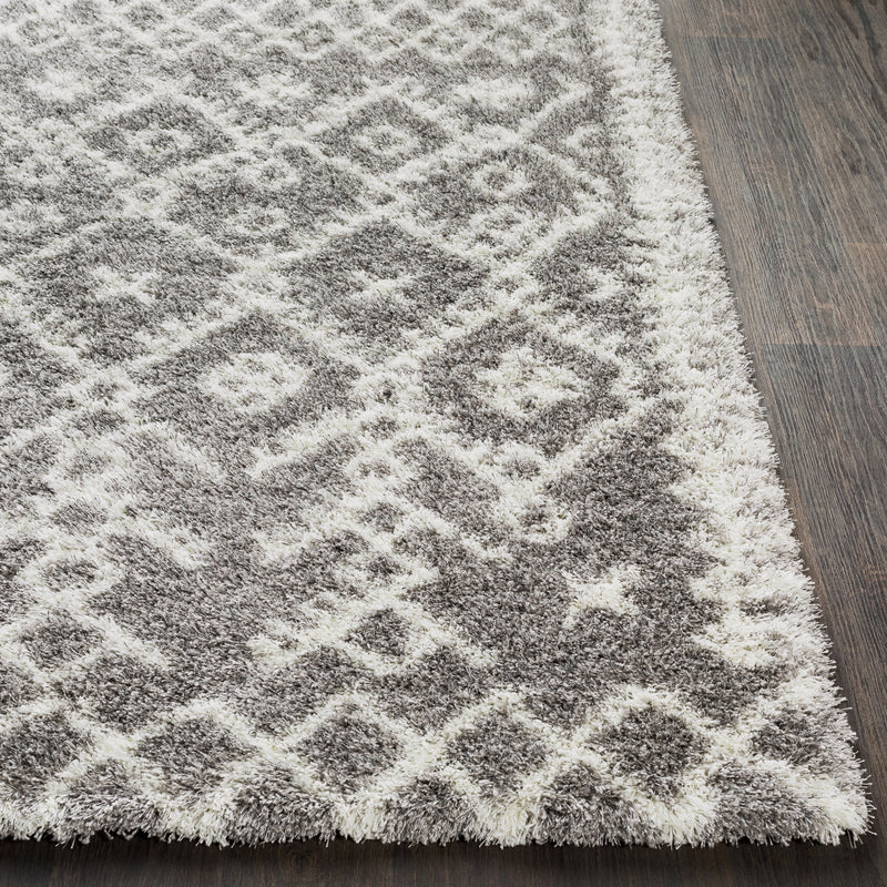 Cloudy Shag Rug in Taupe & Cream