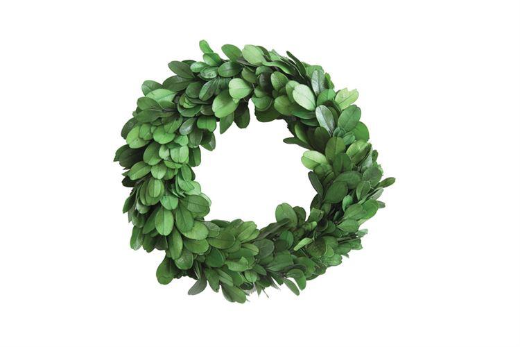 Round Preserved Boxwood Wreath