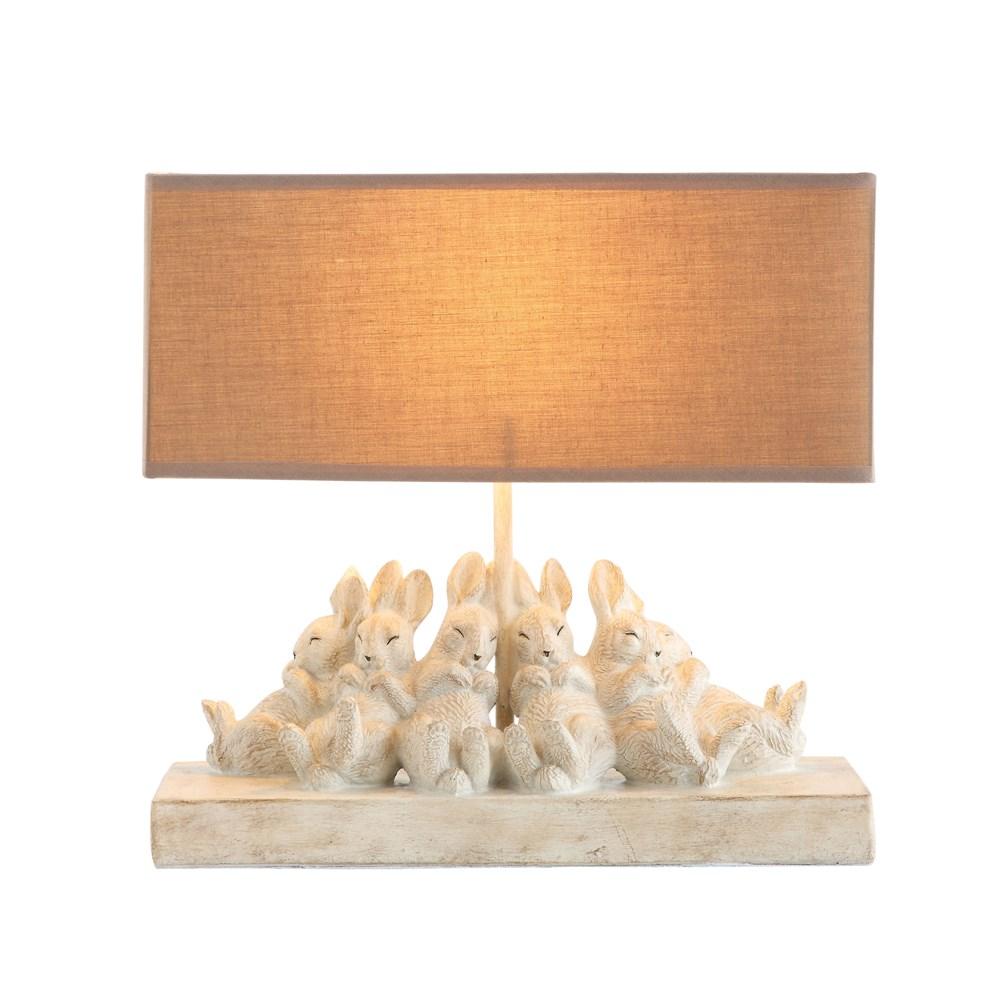 Rabbits Table Lamp with Sand Shade