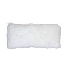 White Mongolian Lamb Fur Pillow