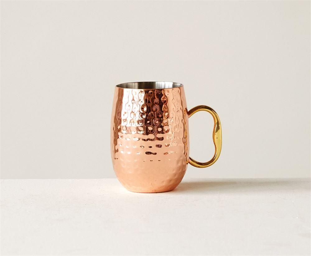 Stainless Steel Moscow Mule Mug in Copper Finish