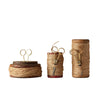 Found Wood Spools w/ Jute & Scissors, Set of 3