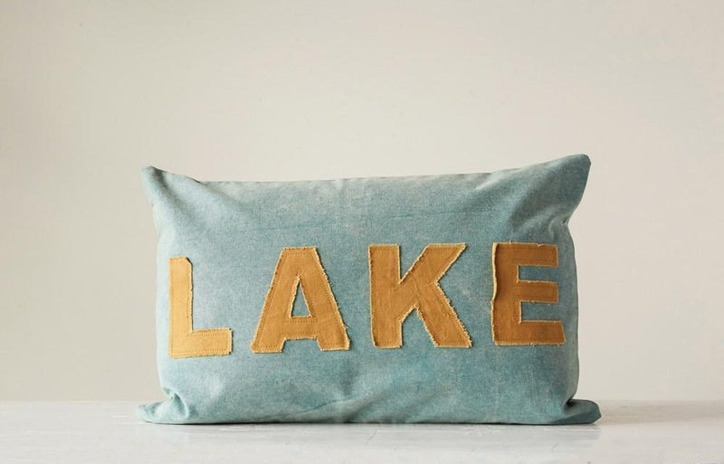 Applique "Lake" Pillow