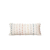 Multi-Color Embroidery Loop Lumbar Pillow