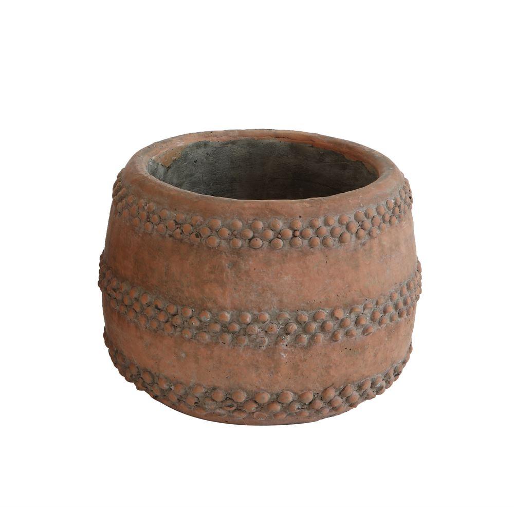 Cement Pot in Terra-cotta in Various Sizes