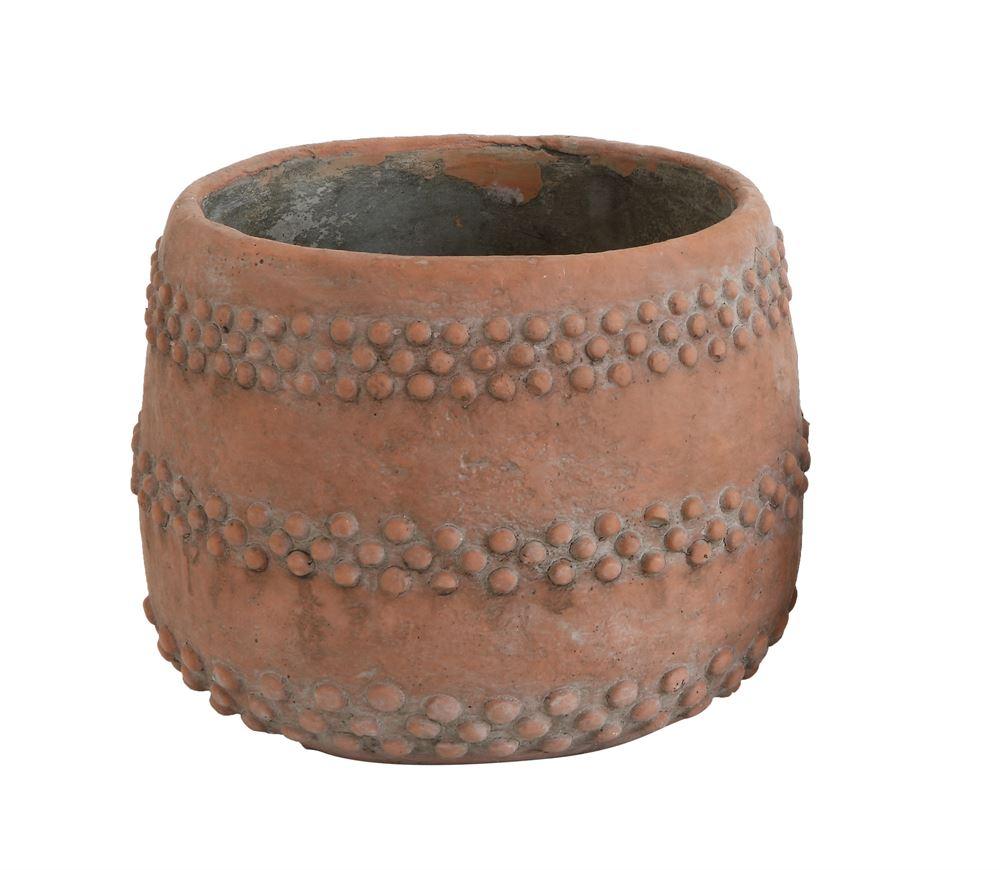 Cement Pot in Terra-cotta in Various Sizes