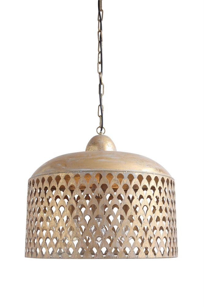 Metal Pendant Lamp w/ Gold Finish