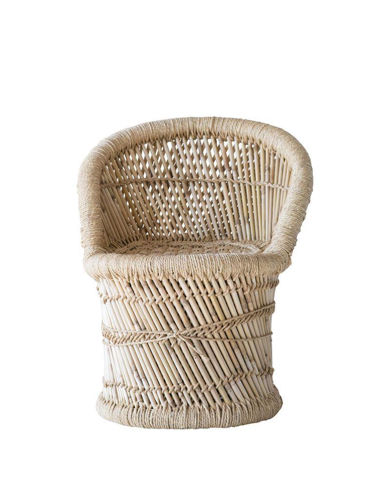 Bamboo & Rope Kids Chair