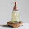 Mason Jar Soap Pump with Copper Finish