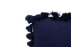 Navy Pillow with Tassles