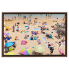 Bright Beach Framed Canvas