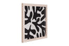 Abstract Wall Art with Natural Wood Frame