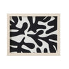 Abstract Wall Art with Natural Wood Frame