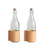 Glass Bottle with Cork Stopper & Leather Wrap