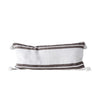 Brown Striped Pillow with Tassels